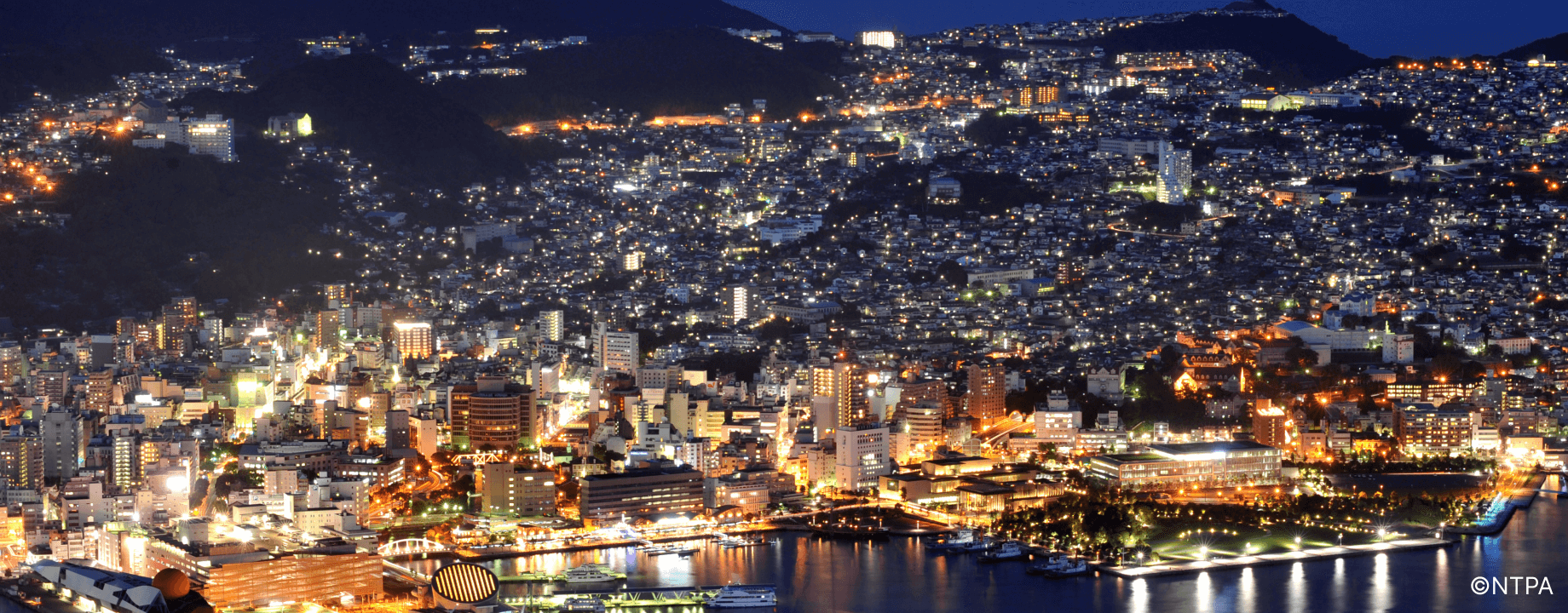 night view from Mt.Inasa